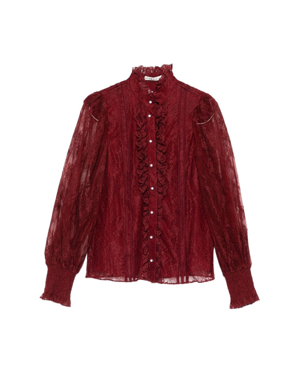 Alice + Olivia Bordeaux Shirt Shirts