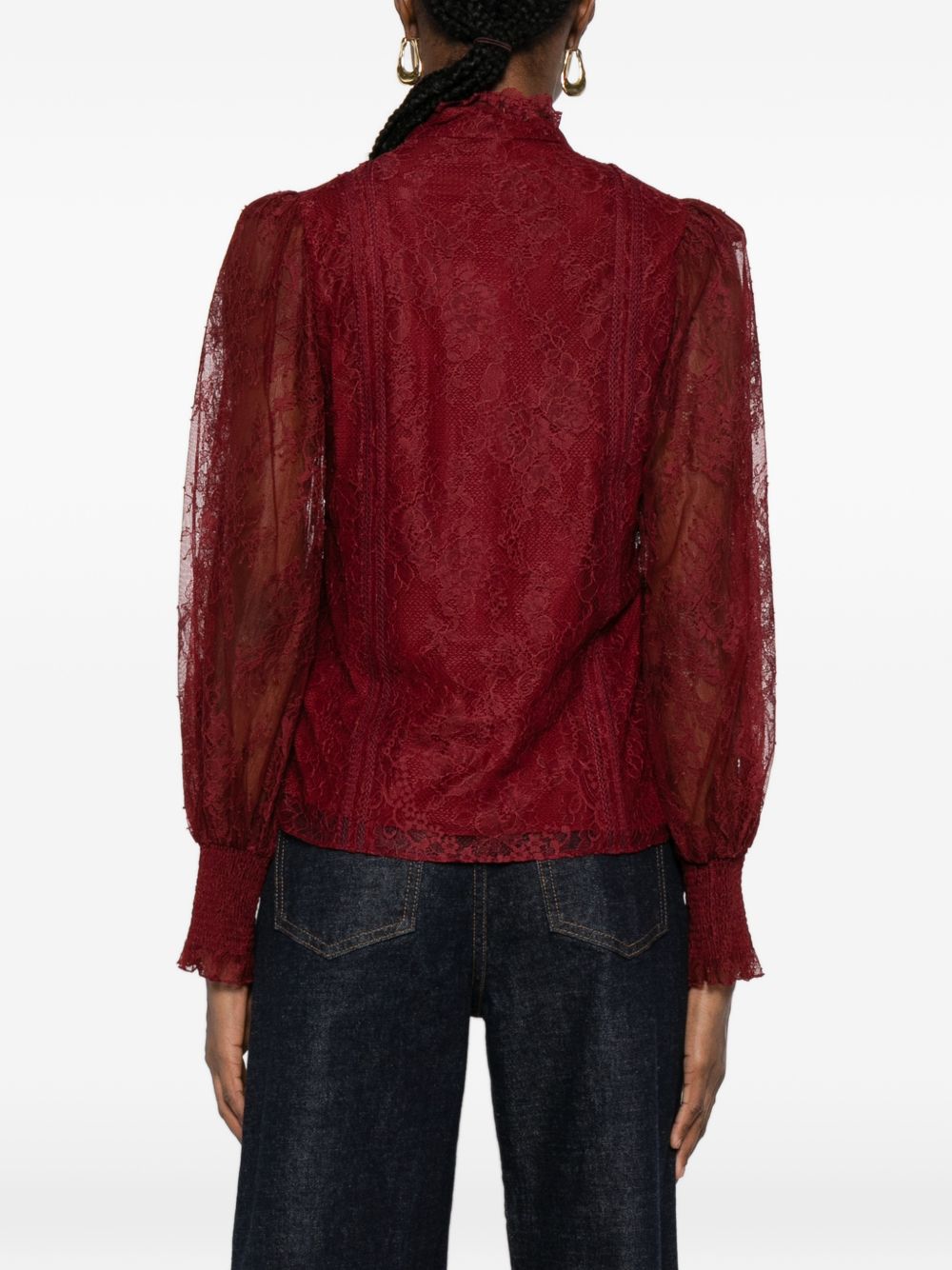 Alice + Olivia Bordeaux Shirt Glam Steals
