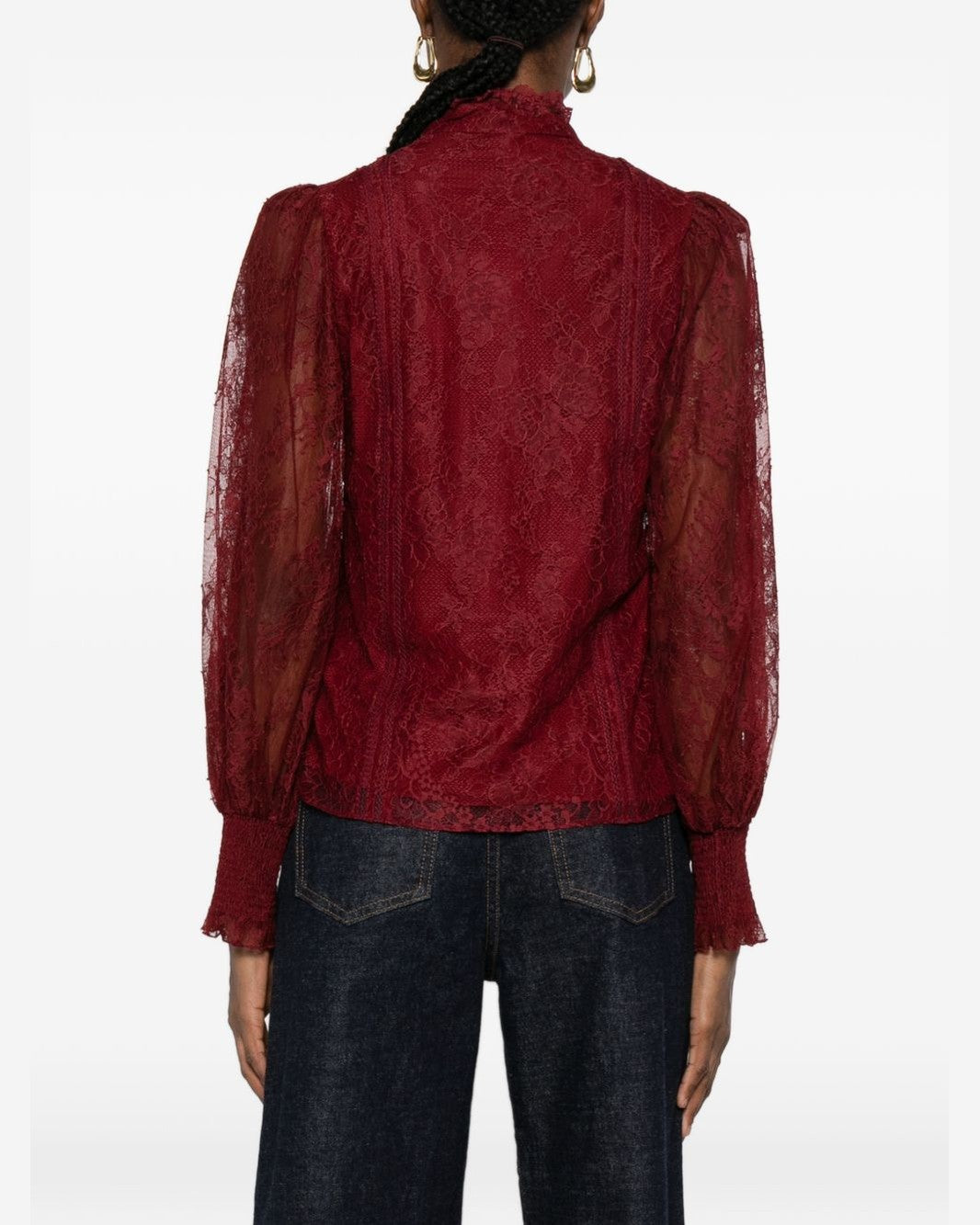 Alice + Olivia Bordeaux Shirt Shirts