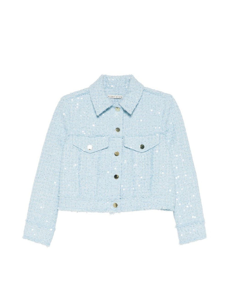 Alice + Olivia Clear Blue Coat Jackets