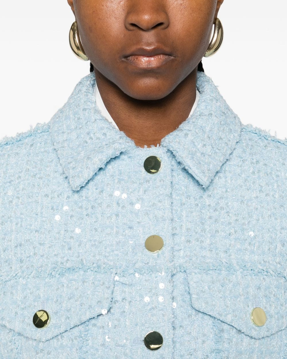 Alice + Olivia Clear Blue Coat Jackets