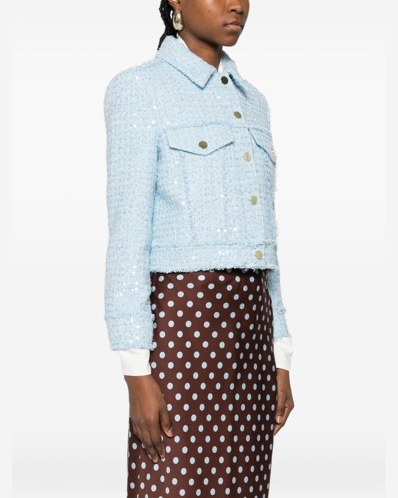 Alice + Olivia Clear Blue Coat Jackets