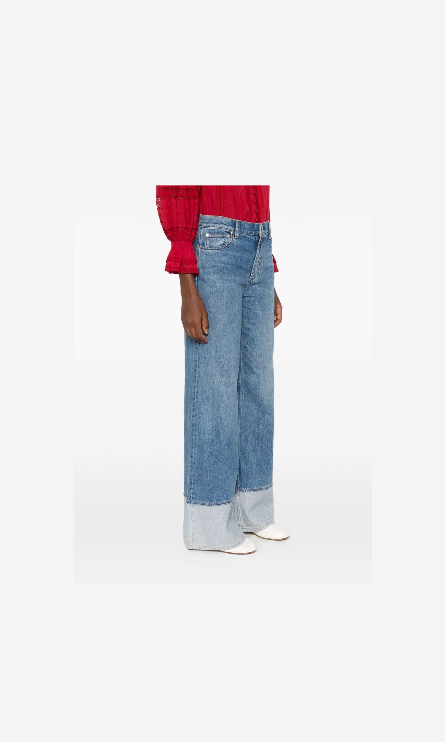 Alice + Olivia Clear Blue Jeans Glam Steals