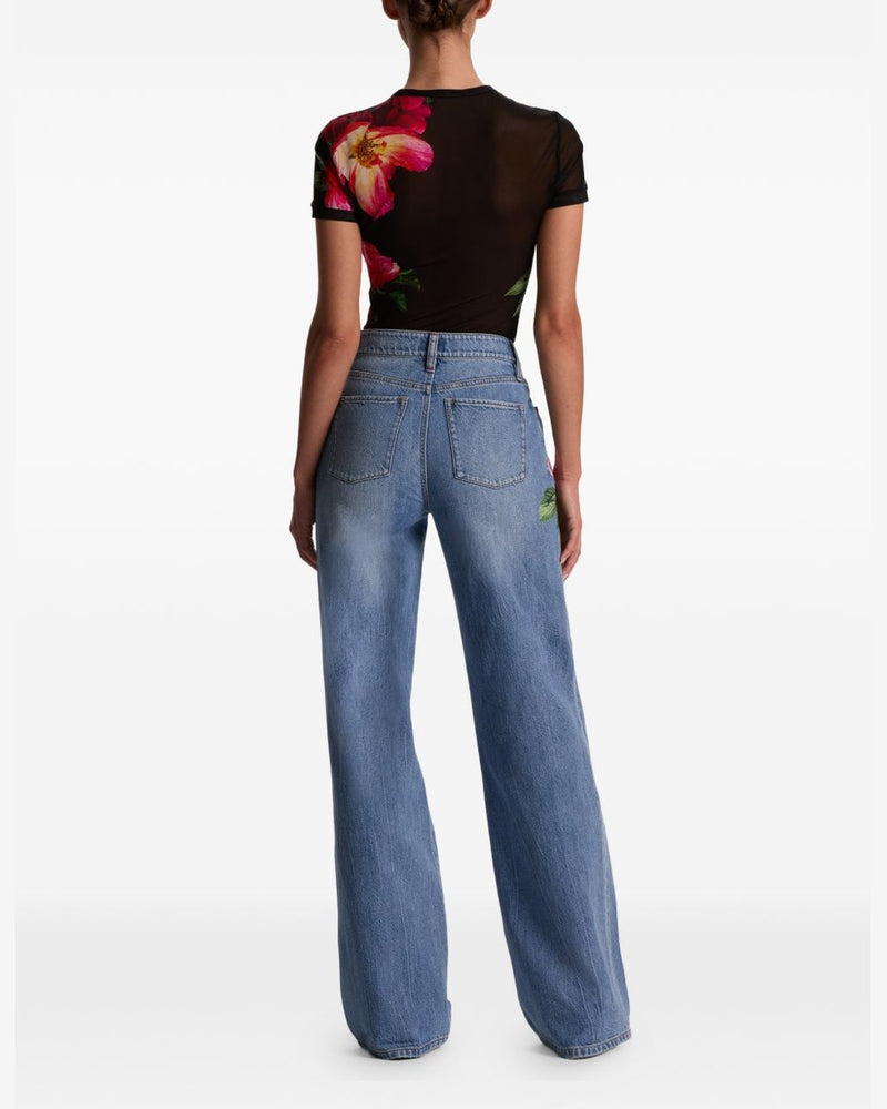 Alice + Olivia Clear Blue Jeans Glam Steals