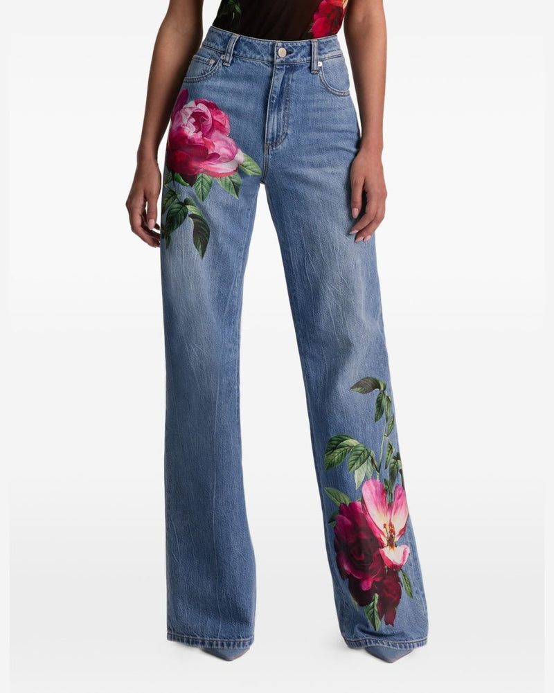 Alice + Olivia Clear Blue Jeans Glam Steals