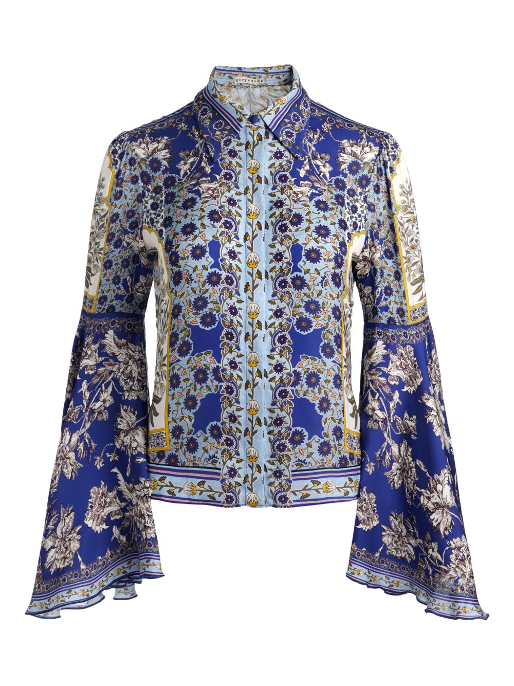 Alice + Olivia Purple Shirt Glam Steals