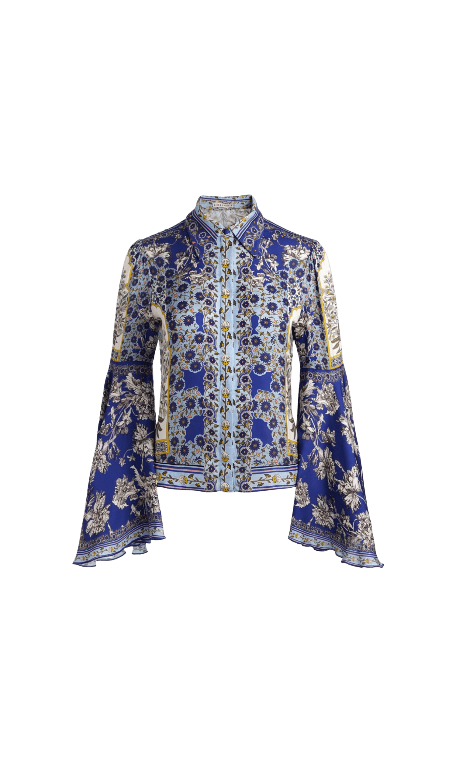 Alice + Olivia Purple Shirt Glam Steals