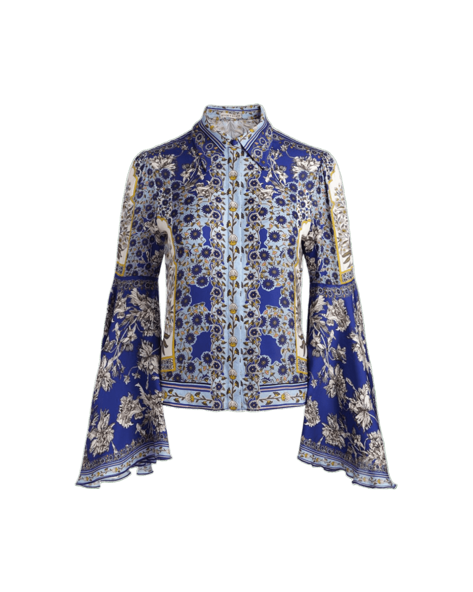 Alice + Olivia Purple Shirt Glam Steals