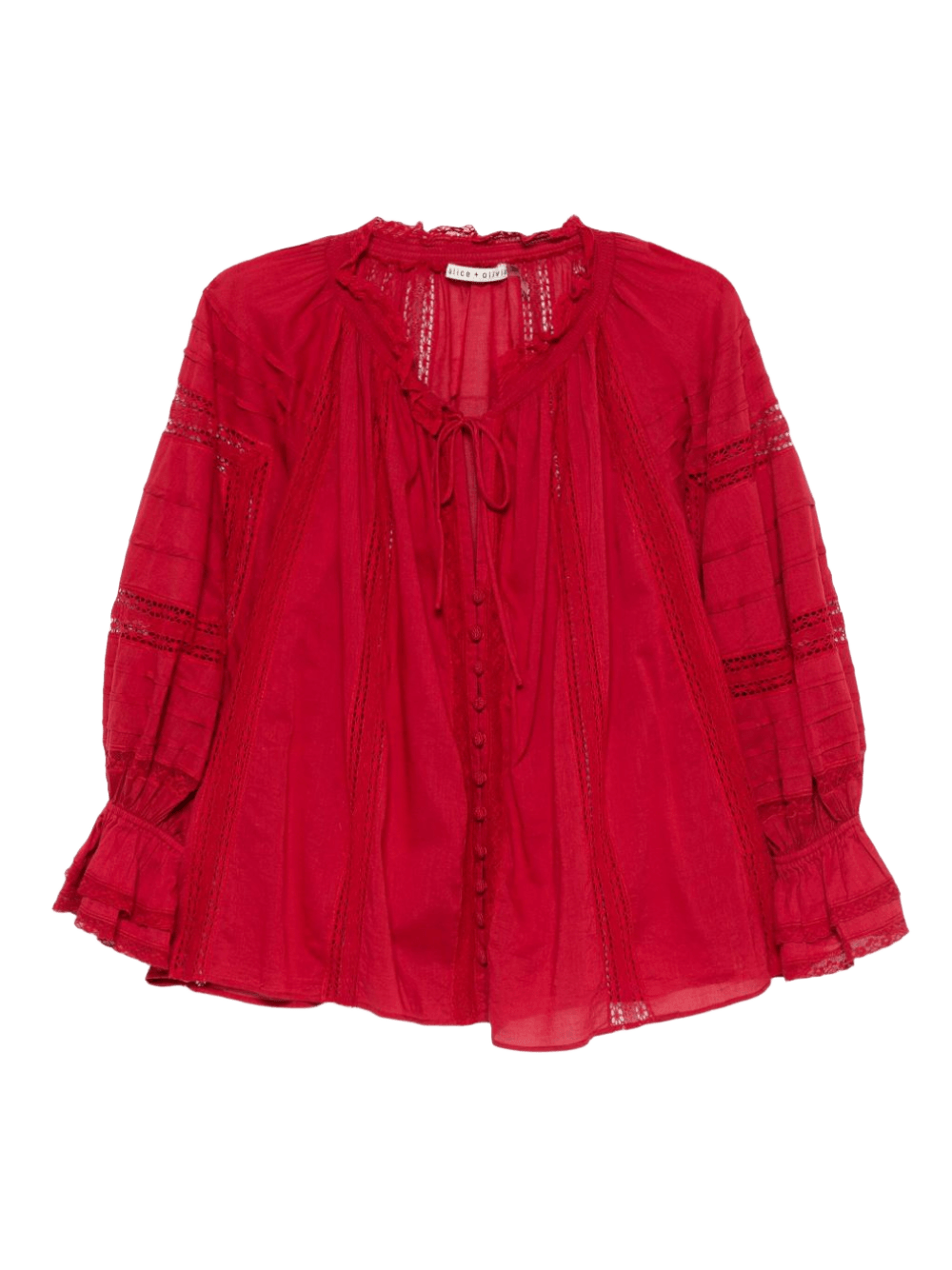 Alice + Olivia Red Shirt Glam Steals