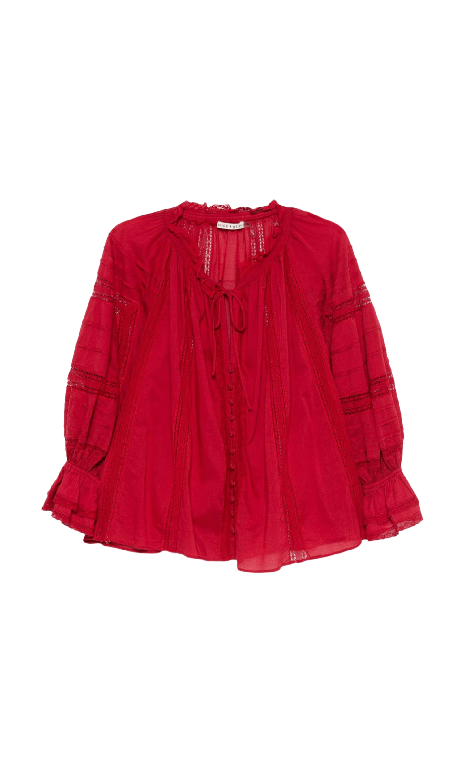 Alice + Olivia Red Shirt Glam Steals
