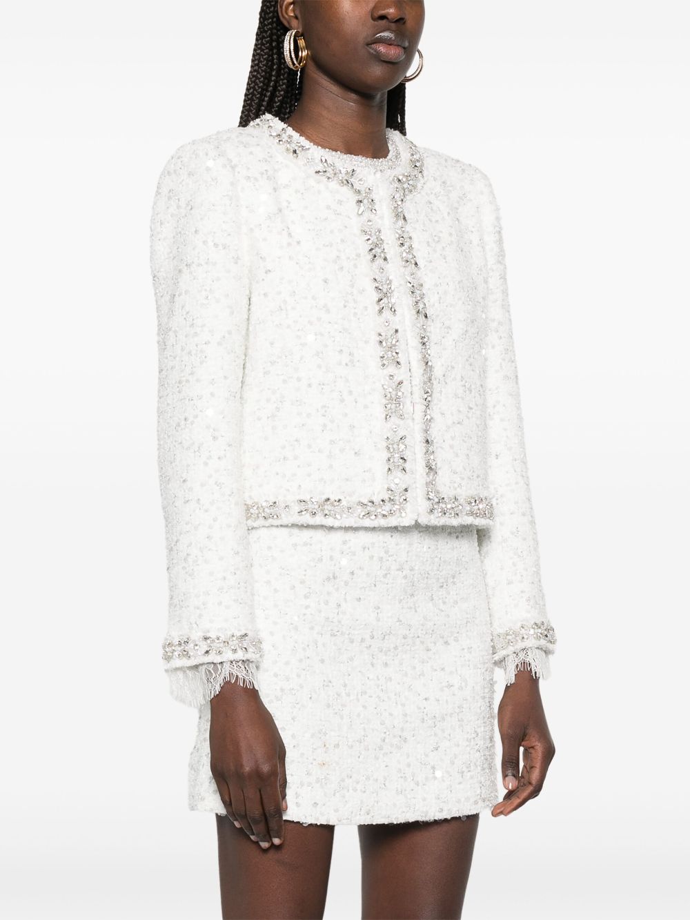 Alice + Olivia White Jacket Glam Steals