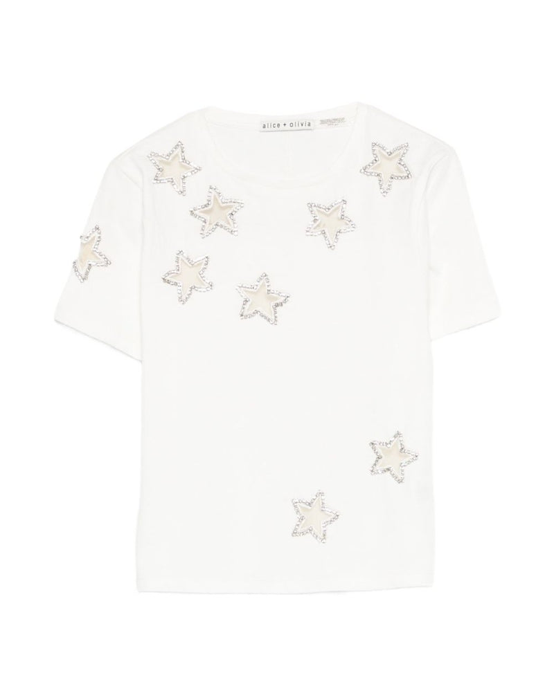 Alice + Olivia White Polo T-shirt Topwear
