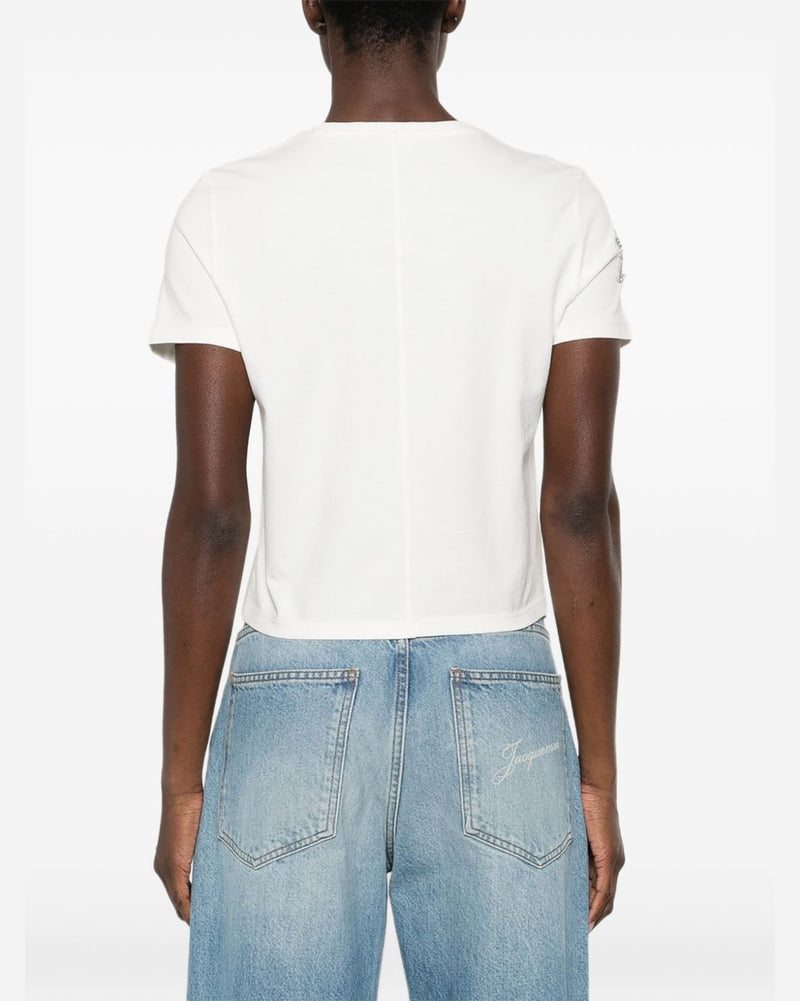 Alice + Olivia White Polo T-shirt Topwear