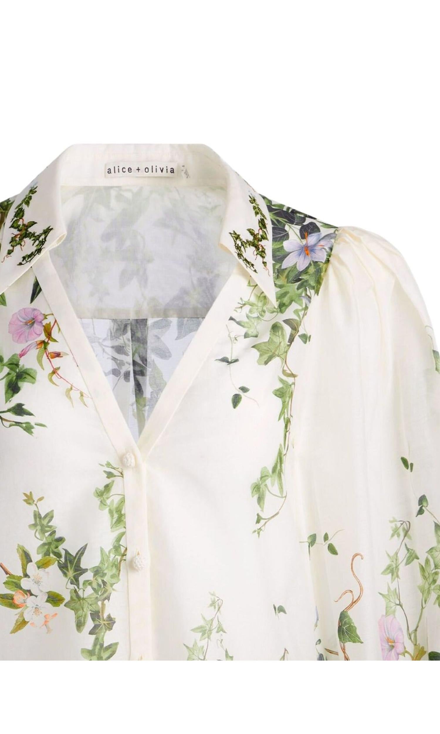 Alice + Olivia White Shirt Glam Steals