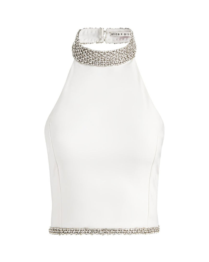 Alice + Olivia White Top Glam Steals