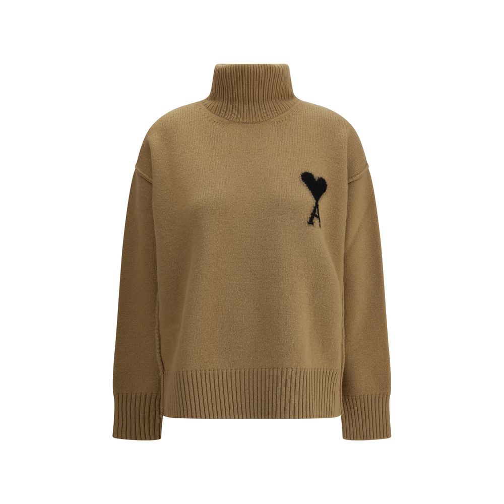 Ami Paris Ami De Coeur Turtleneck Sweater Glam Steals