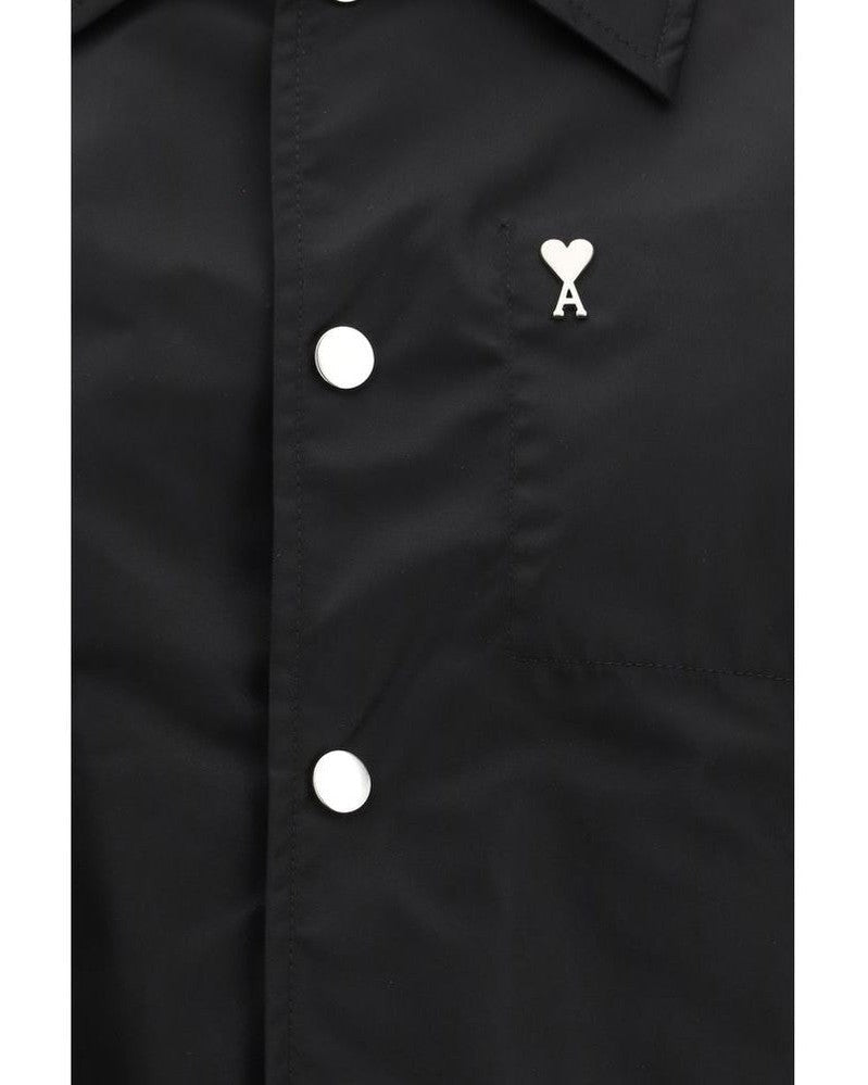 Ami Paris Black Polyamide Shell Jacket Glam Steals