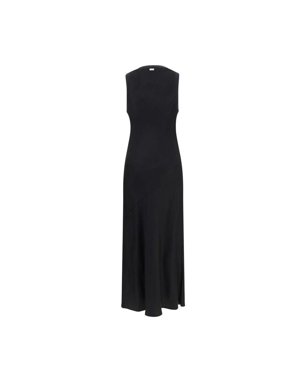 Ami Paris Black Viscose Dress Glam Steals