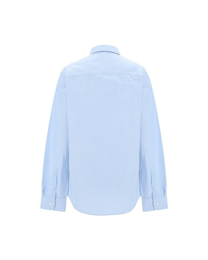 Ami Paris Blue Cotton Dress Shirt Glam Steals