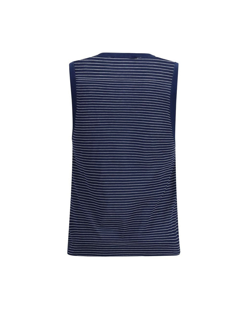 Ami Paris Blue Cotton Tank Top Glam Steals