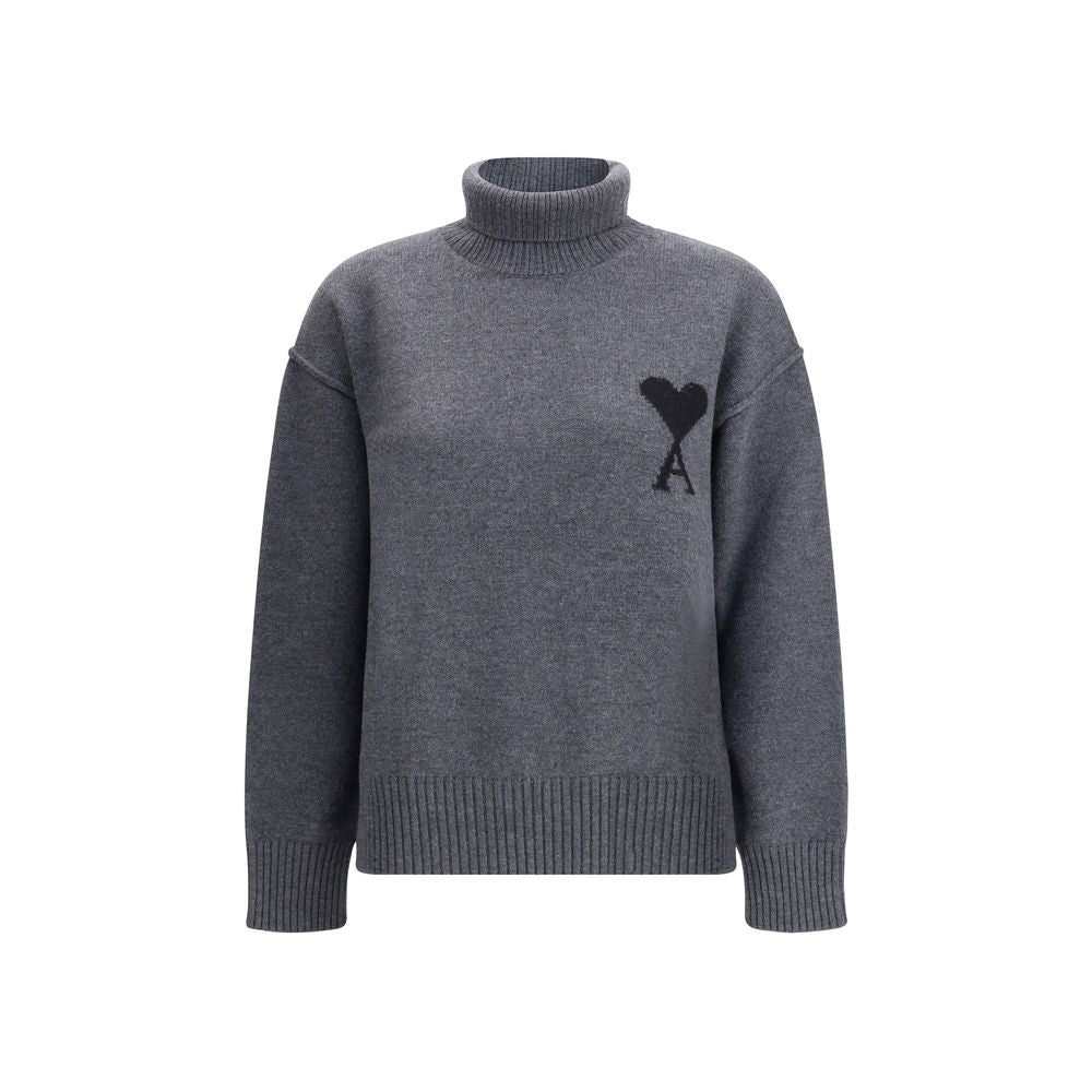 Ami Paris De Coeur Turtleneck Sweater Glam Steals