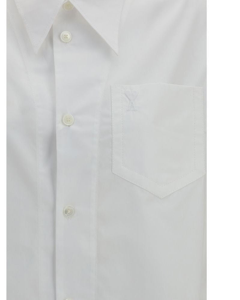 Ami Paris White Cotton Dress Shirt Glam Steals