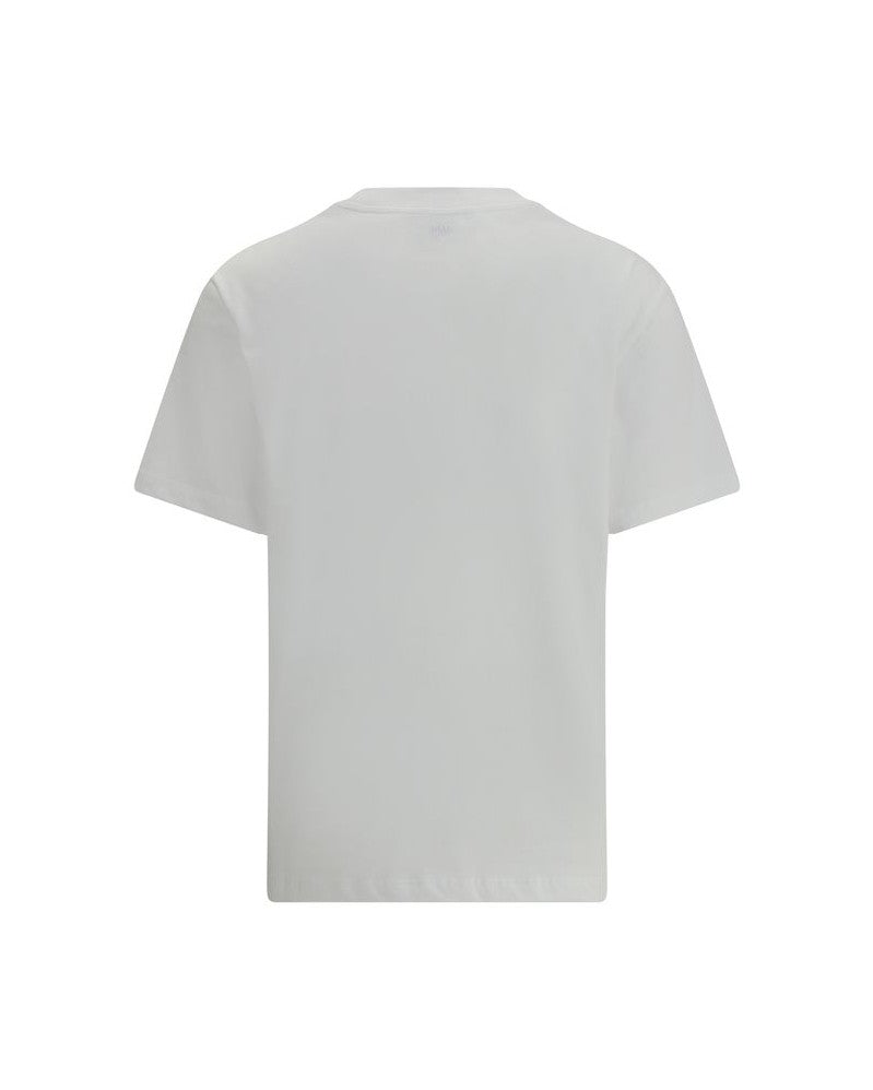 Ami Paris White Cotton T-shirt Glam Steals