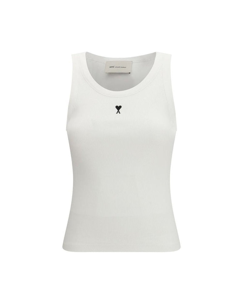 Ami Paris White Cotton Top Glam Steals