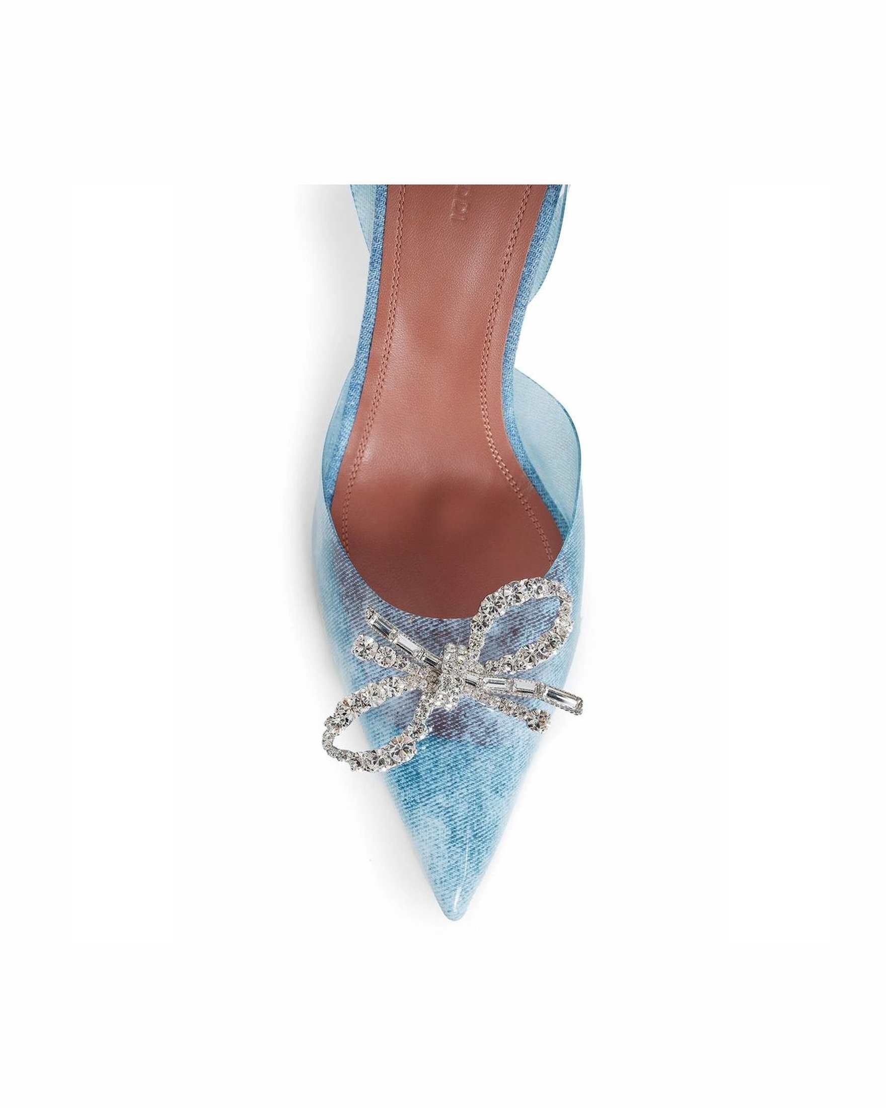 Amina Muaddi 95Mm Rosie Glass Pumps Glam Steals