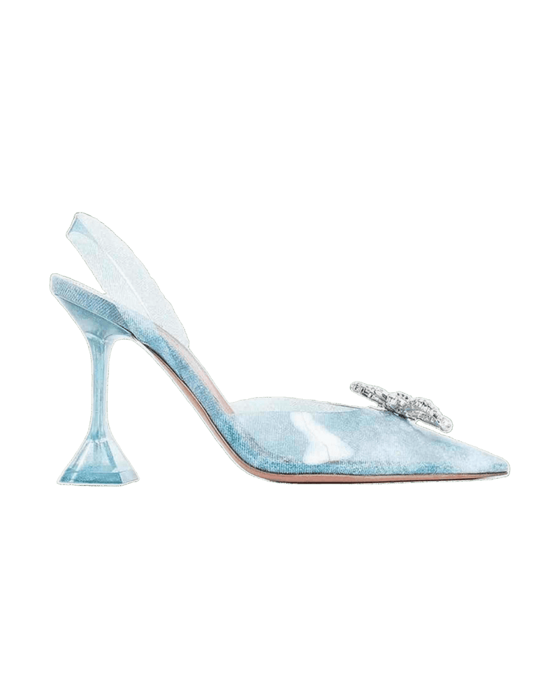 Amina Muaddi 95mm Rosie Glass Pumps Glam Steals