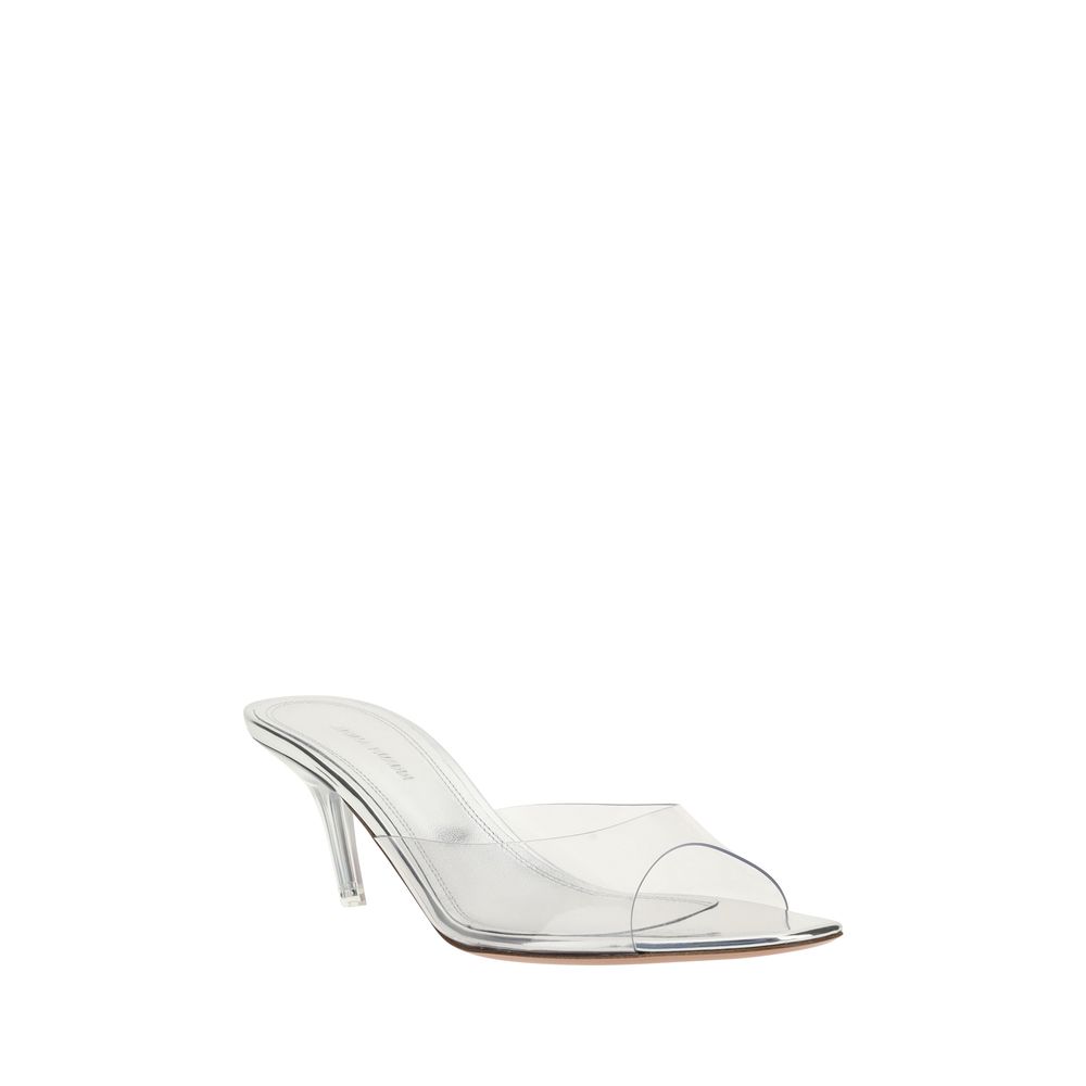 Amina Muaddi Alexa Slip-On Sandals Glam Steals