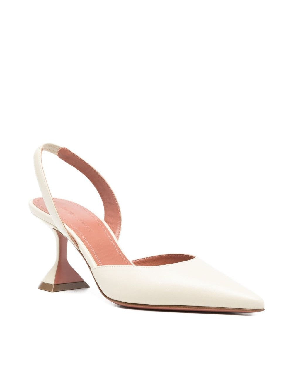 Amina Muaddi Beige Heel Glam Steals