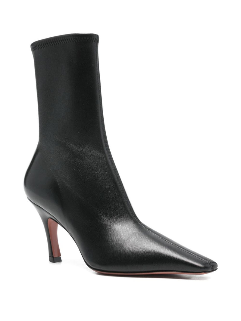 Amina Muaddi Black Boots Glam Steals