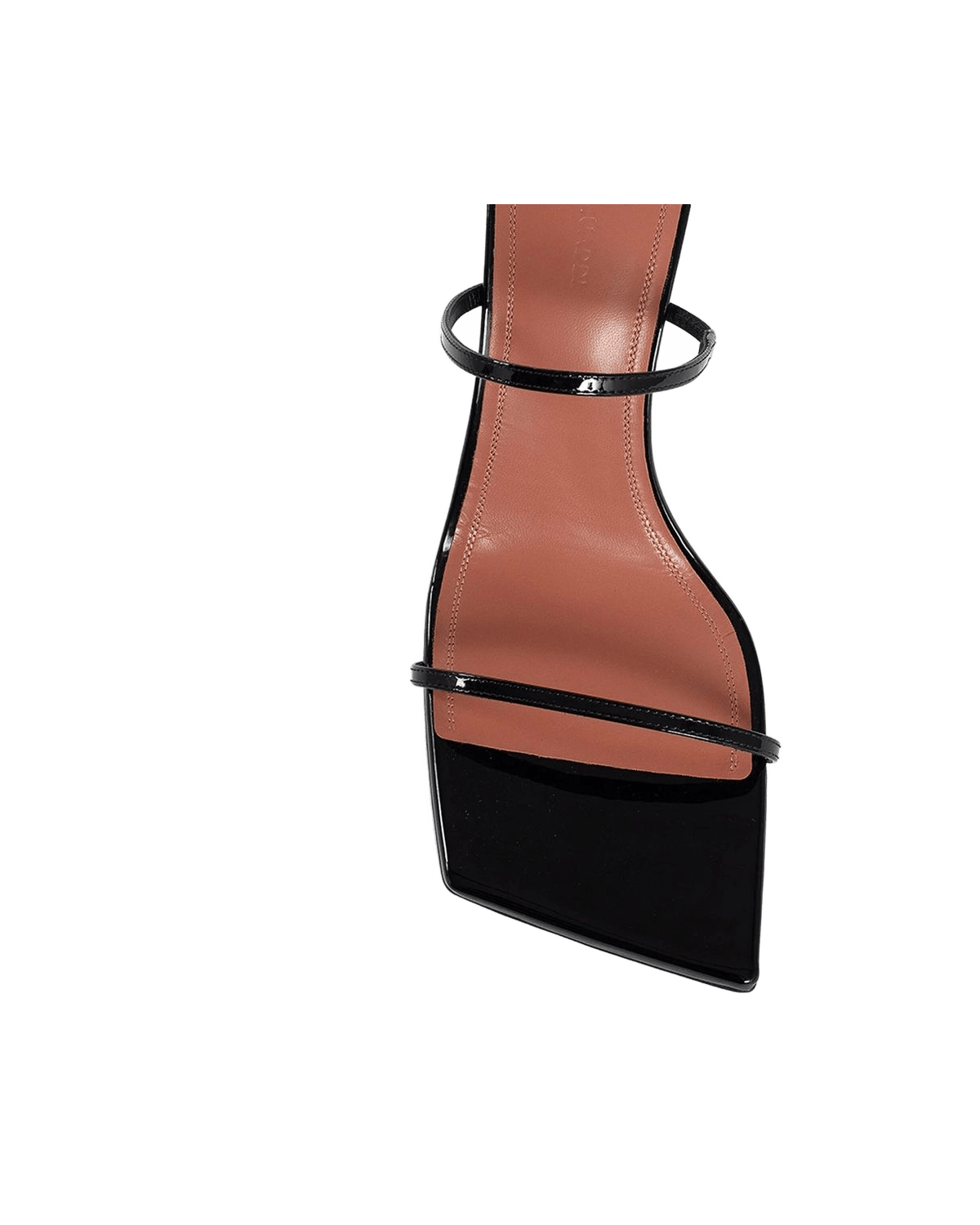 Amina Muaddi Black Calfskin Stiletto Heels Glam Steals