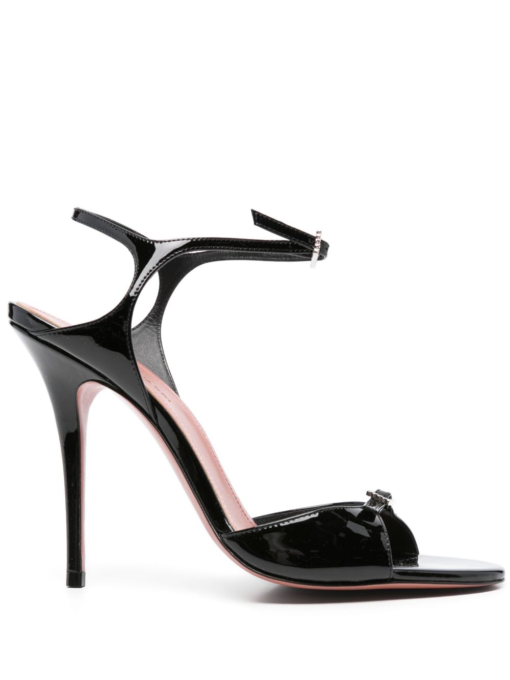 Amina Muaddi Black Sandals Glam Steals