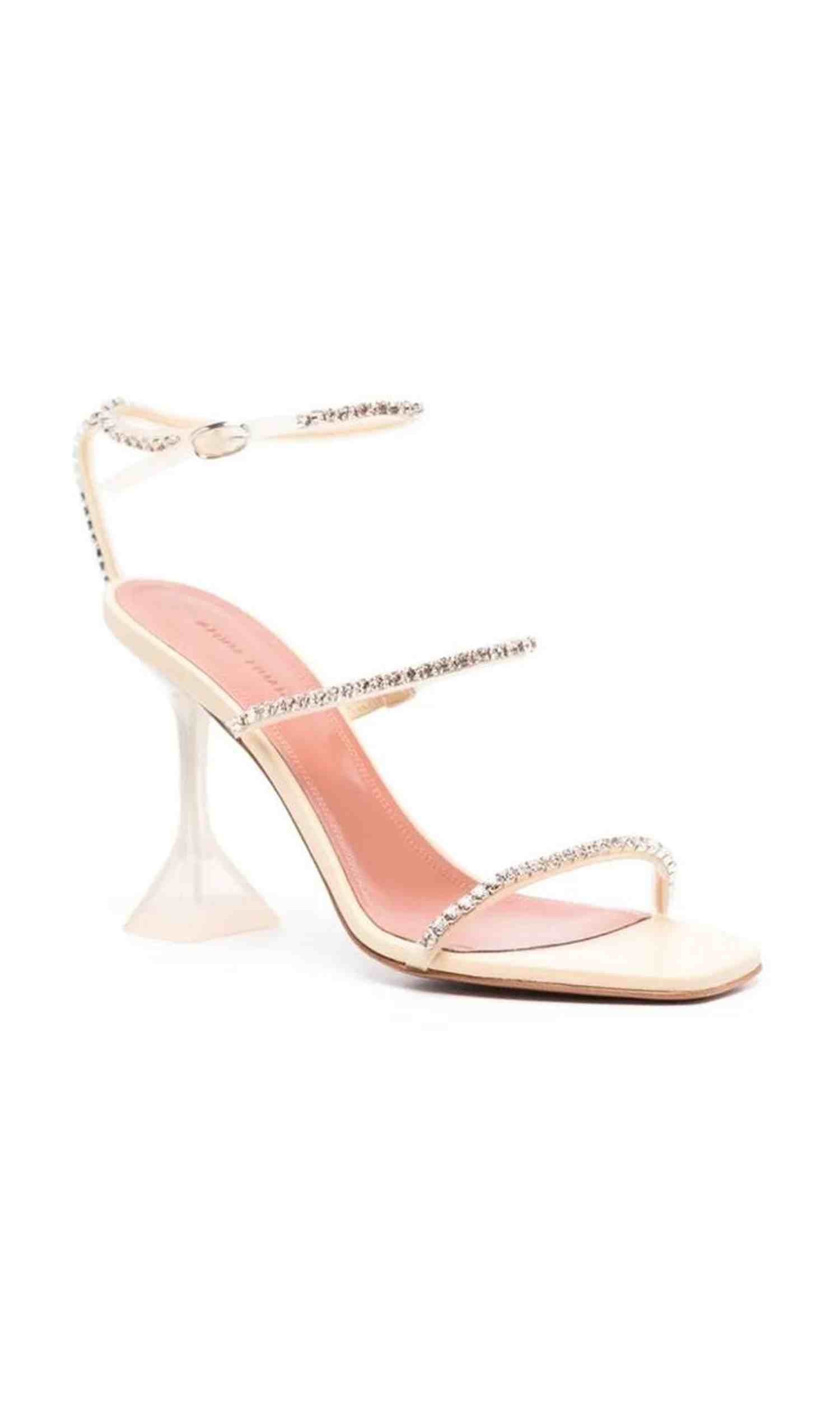 Amina Muaddi Gilda 105Mm Sandals Glam Steals
