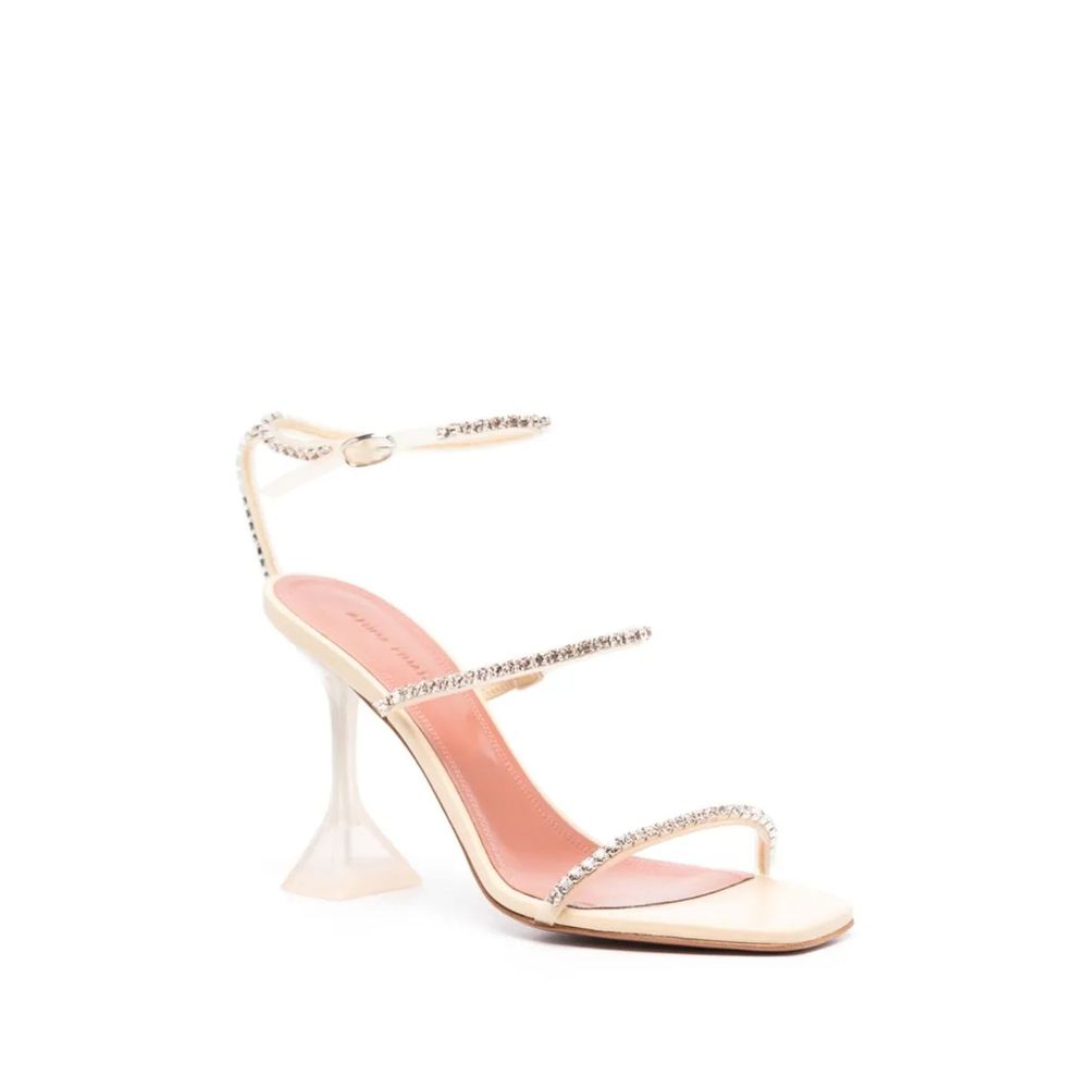 Amina Muaddi Gilda 105Mm Sandals Glam Steals