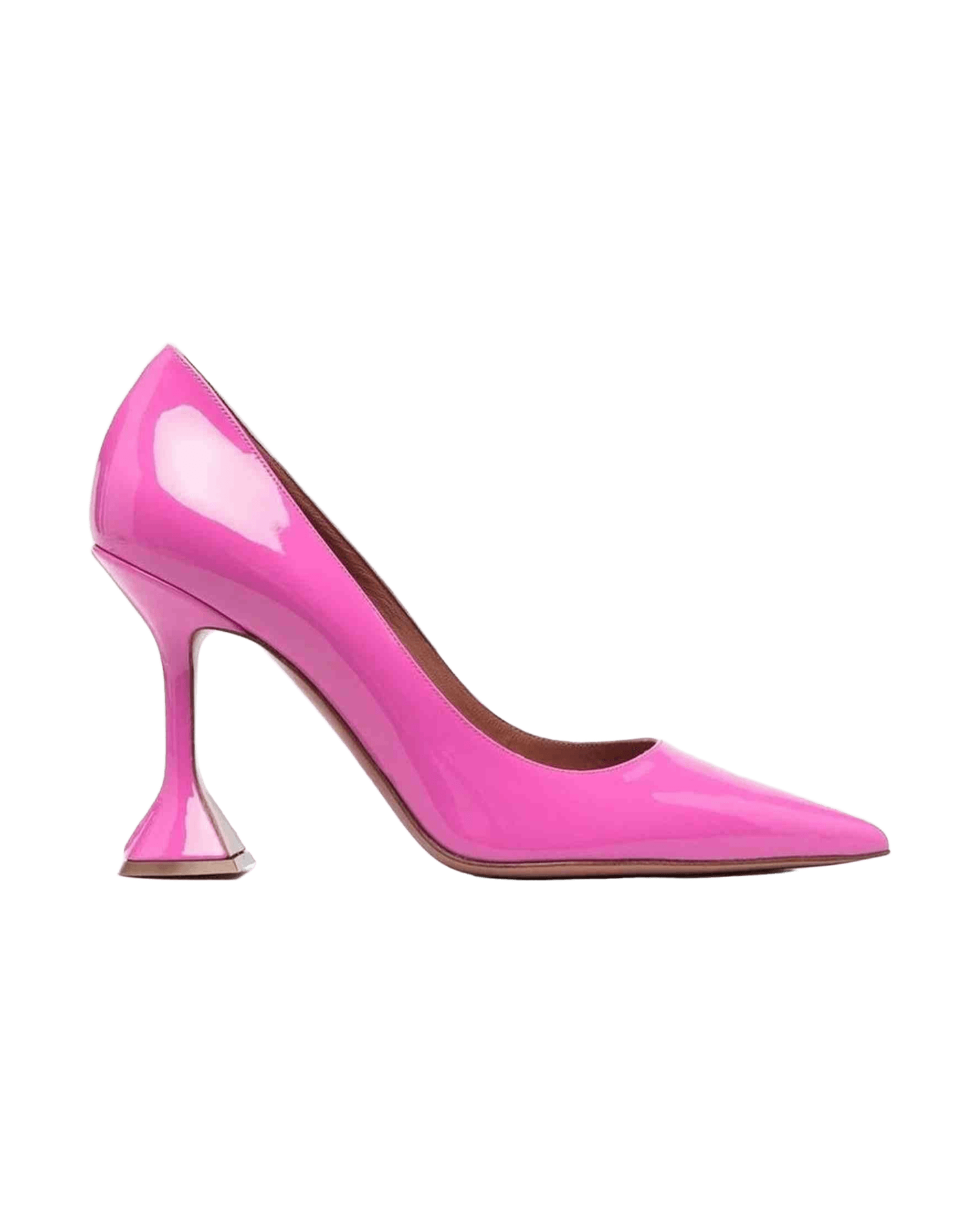 Amina Muaddi Leather Ami Patent Pumps Glam Steals