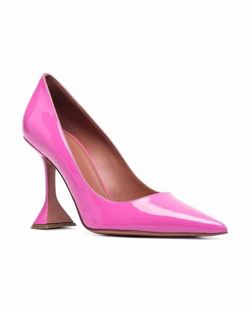 Amina Muaddi Leather Ami Patent Pumps Glam Steals