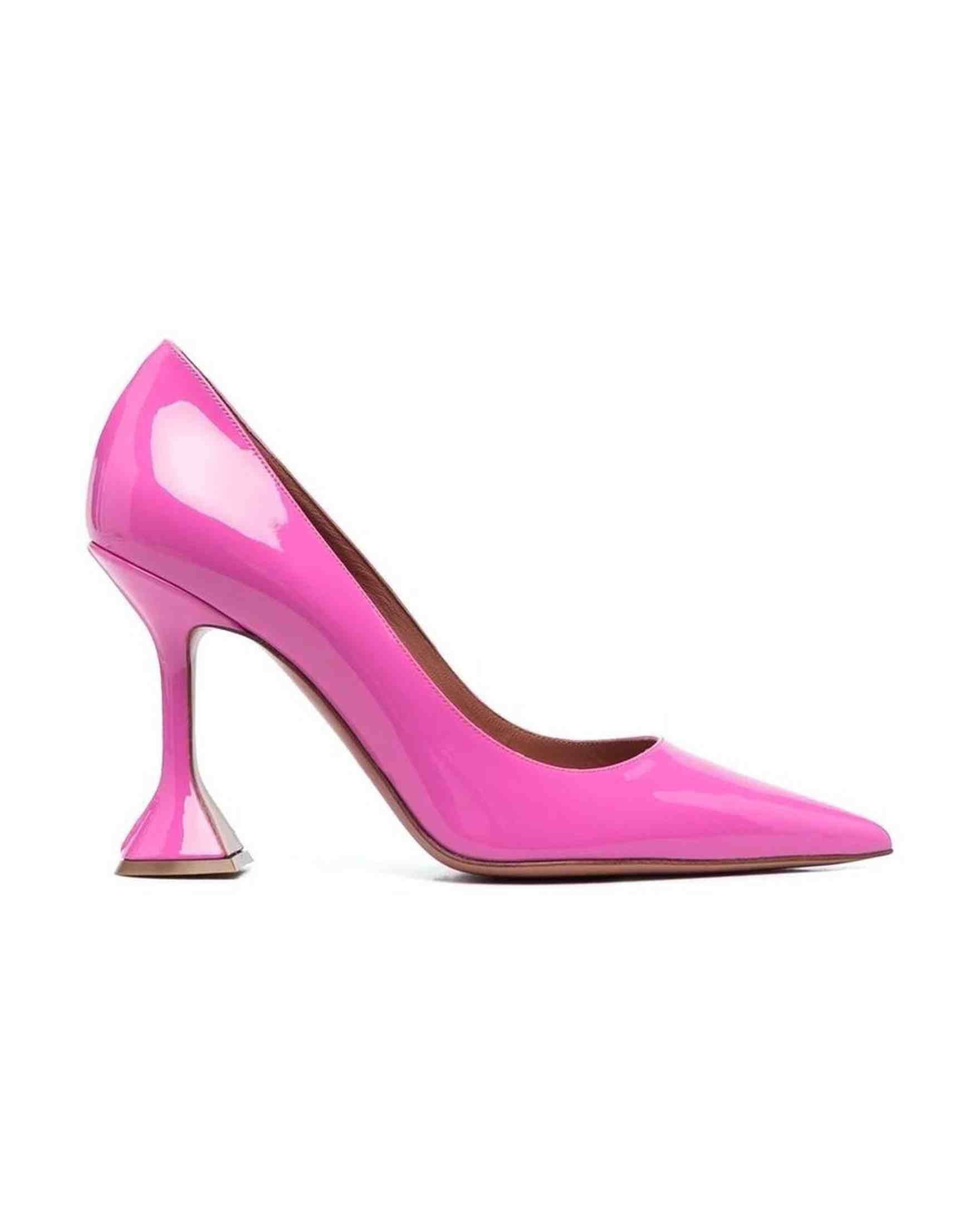 Amina Muaddi Leather Ami Patent Pumps Glam Steals