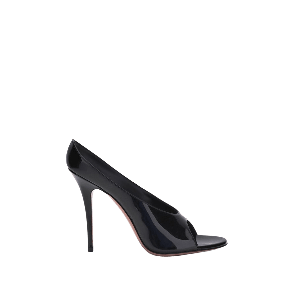 Amina Muaddi Leather Anok Sandals Glam Steals