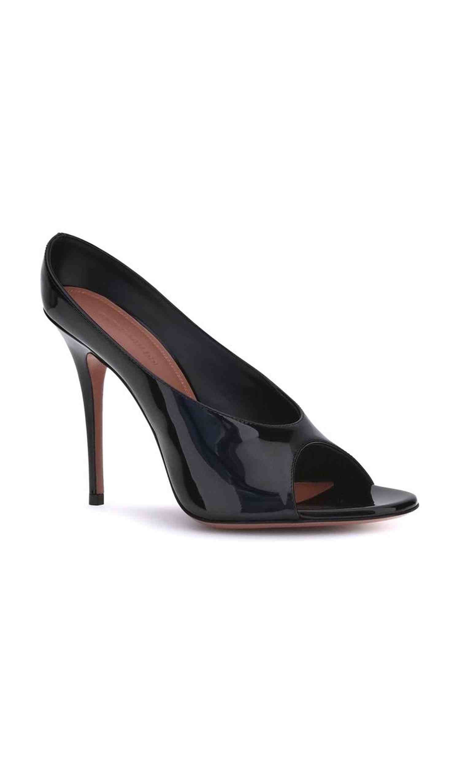 Amina Muaddi Leather Anok Sandals Glam Steals