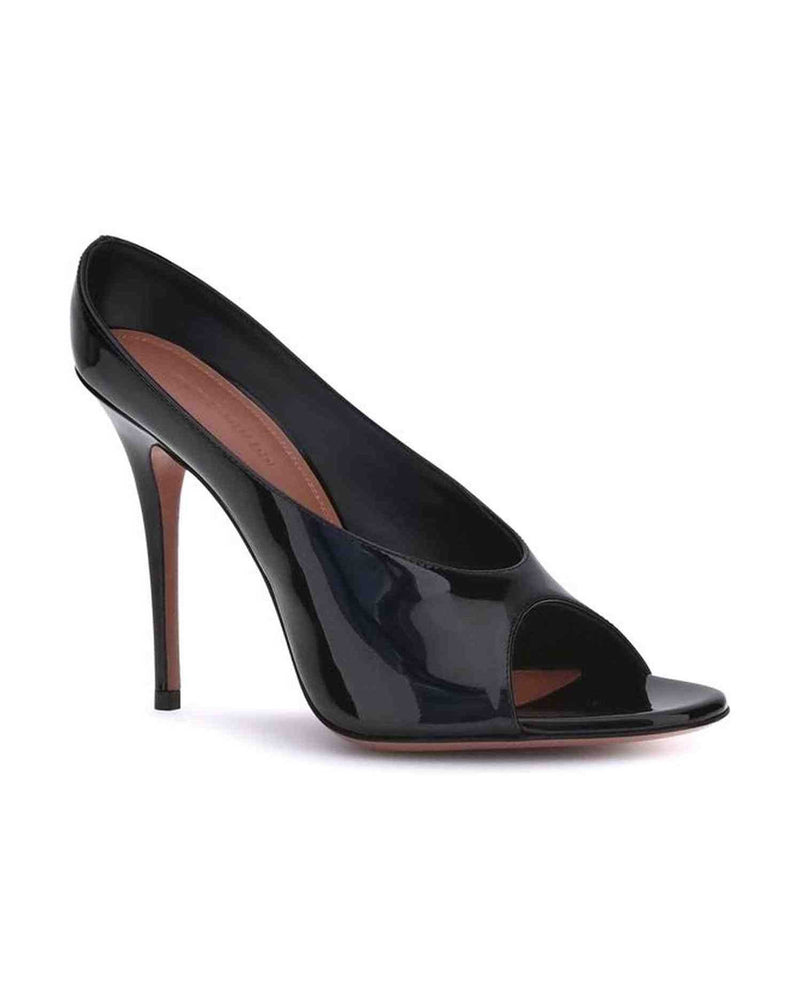 Amina Muaddi Leather Anok Sandals Glam Steals