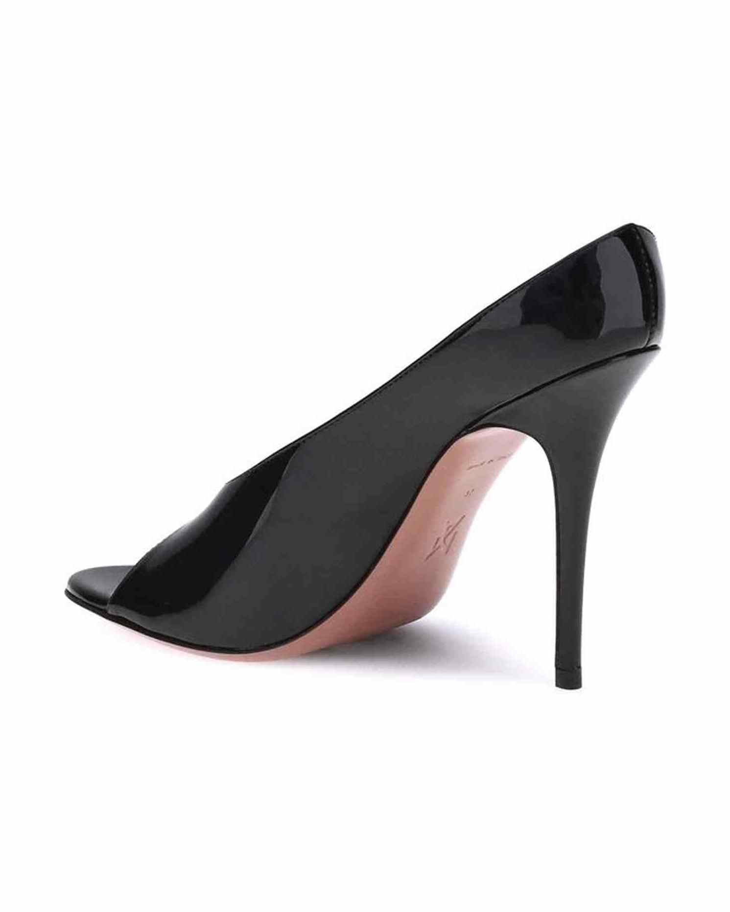 Amina Muaddi Leather Anok Sandals Glam Steals