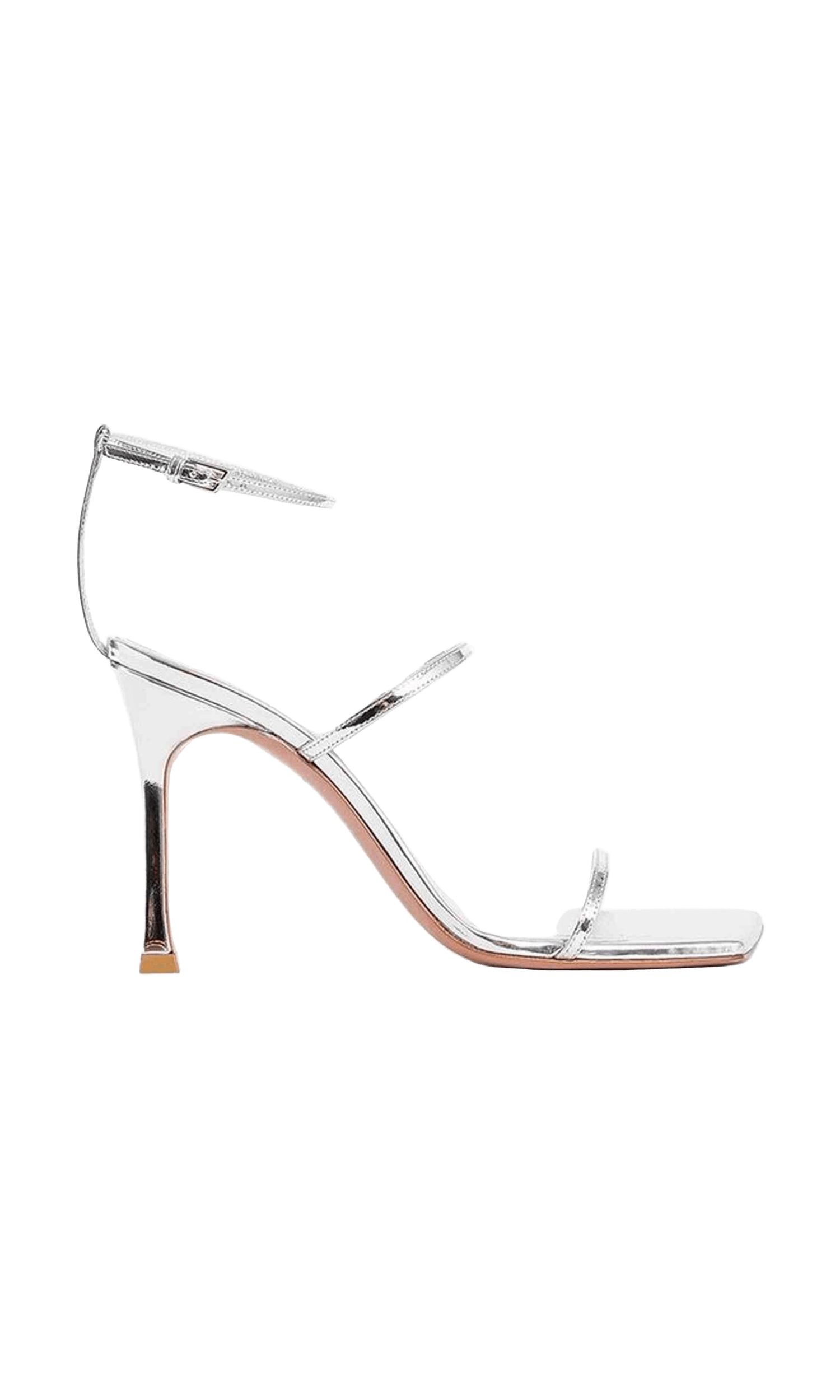 Amina Muaddi Leather Maya Sandals Glam Steals
