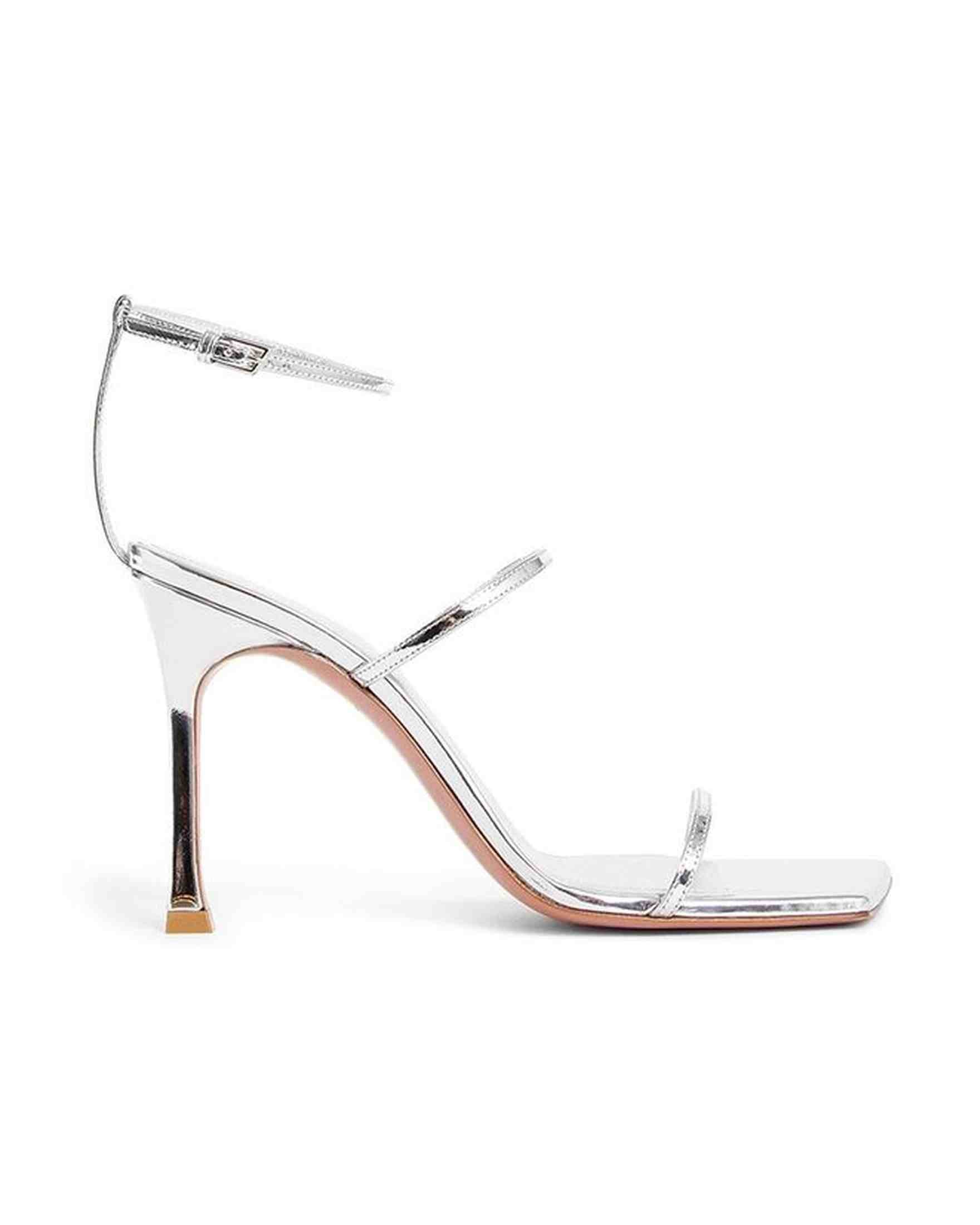 Amina Muaddi Leather Maya Sandals Glam Steals