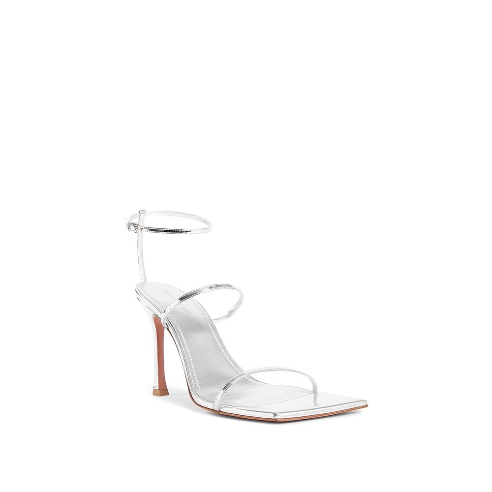 Amina Muaddi Leather Maya Sandals Glam Steals