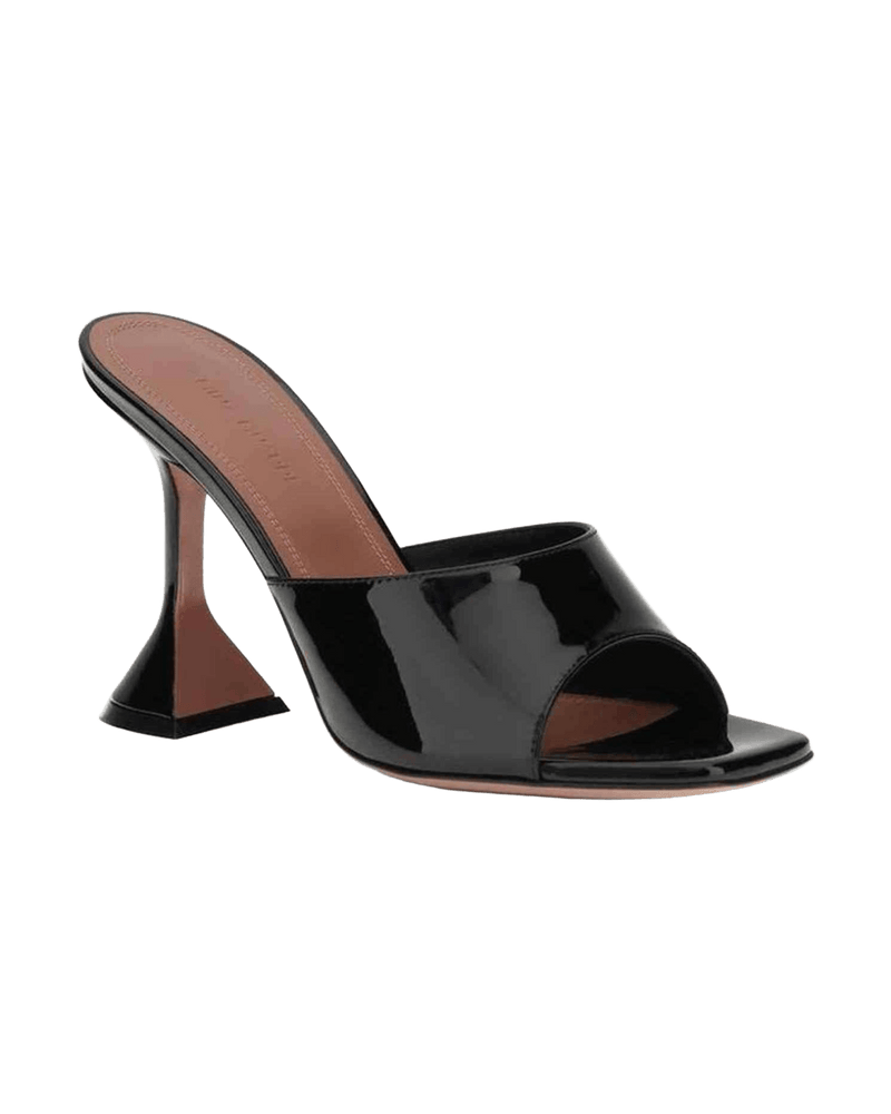 Amina Muaddi Leather Patent Lupita Sandals Glam Steals