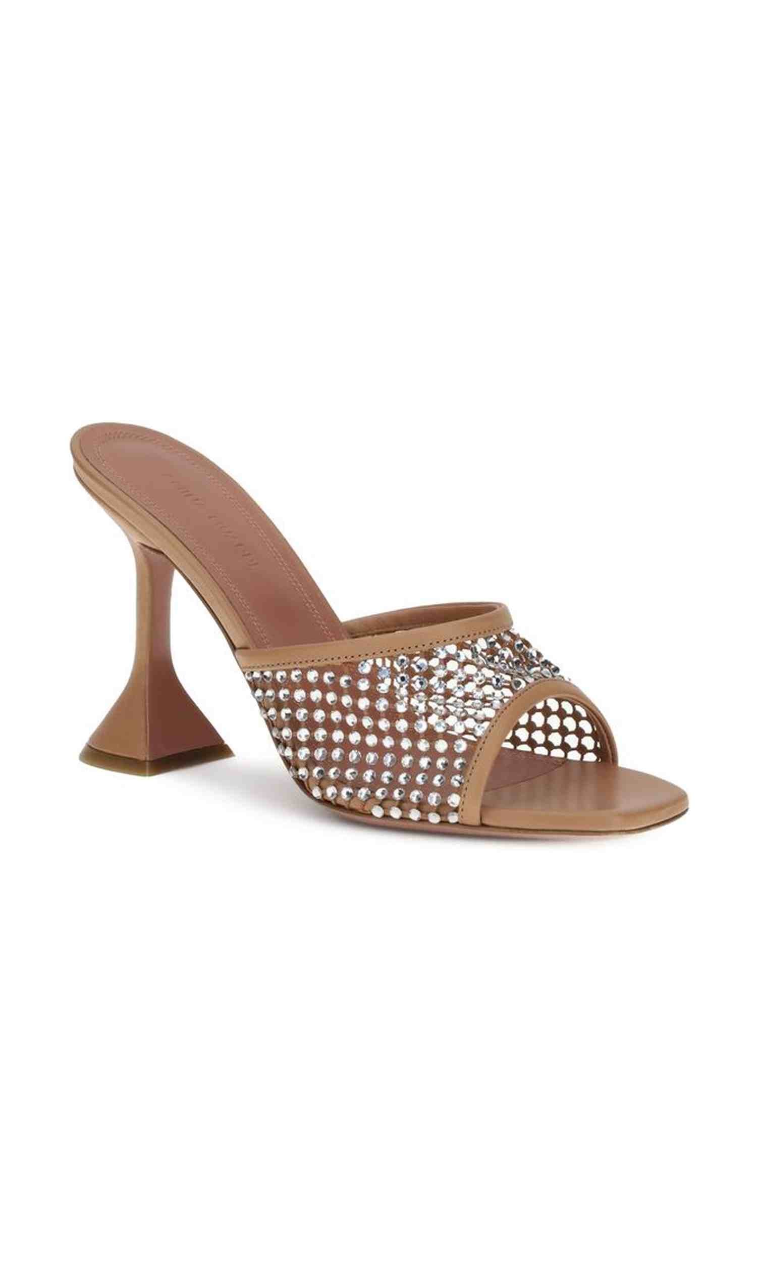 Amina Muaddi Lupita Crystal Sandals Glam Steals