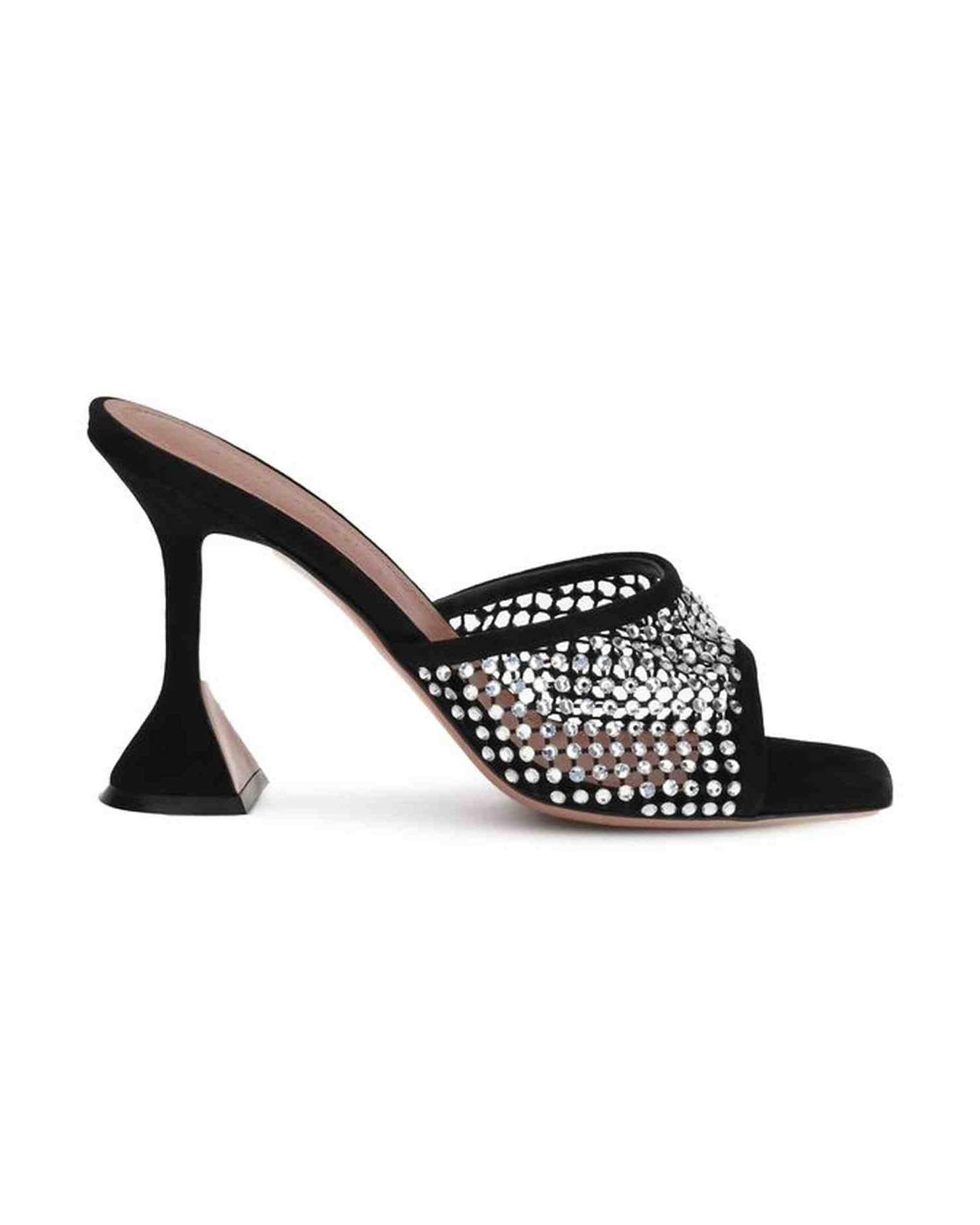 Amina Muaddi Lupita Crystal Sandals Glam Steals